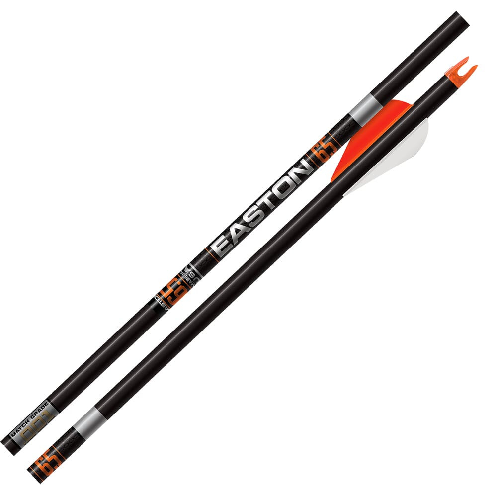 Easton 6.5 Match Grade 500 Arrow w/3'' Hybrid 26 Vanes 6pk 401366
