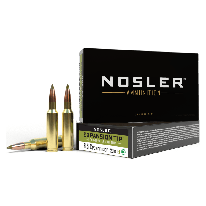 Nosler E-Tip ETA - 6.5mm Creedmoor 120g ET SP (20ct) Ammunition 40398