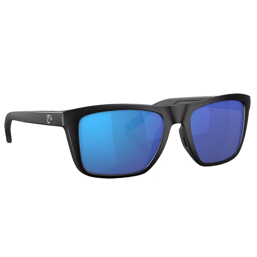 Costa Mainsail Black Frame Sunglasses w/Green Mirror 580P Lenses