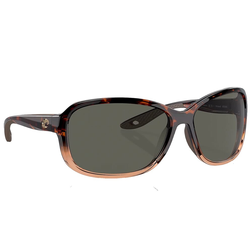 Costa Seadrift Shiny Tortoise Fade Frame Sunglasses w/Gray 580G M Lenses 06S9114-91140460