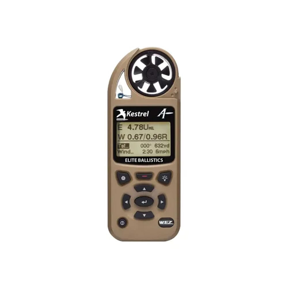 Kestrel 5700X WEZ Tan Weather Meter w/ Applied  Ballistics - Berry Compliant 0857XWLTANM