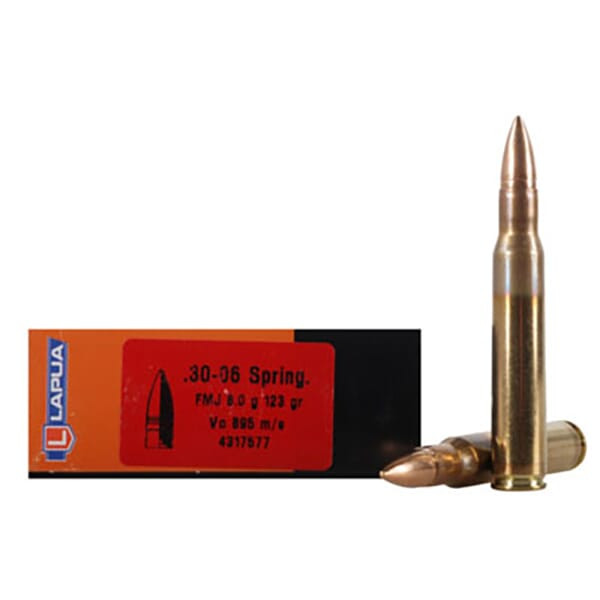 Lapua 30-06 Springfield 123gr FMJ Ammo LU4317577