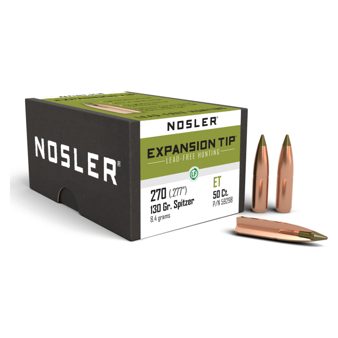 Nosler E-Tip ET - 270 130g SP b695 (50ct) Bullets 59298
