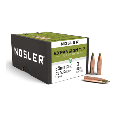 Nosler E-Tip ET - 6.5mm 120g SP b710 (50ct) Bullets 59765