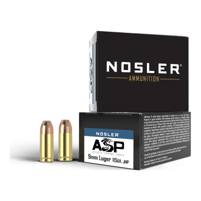 Nosler Assured Stopping Power (ASP) Handgun ASP - 9mm 115g HG JHP (20ct) Ammunition 51285