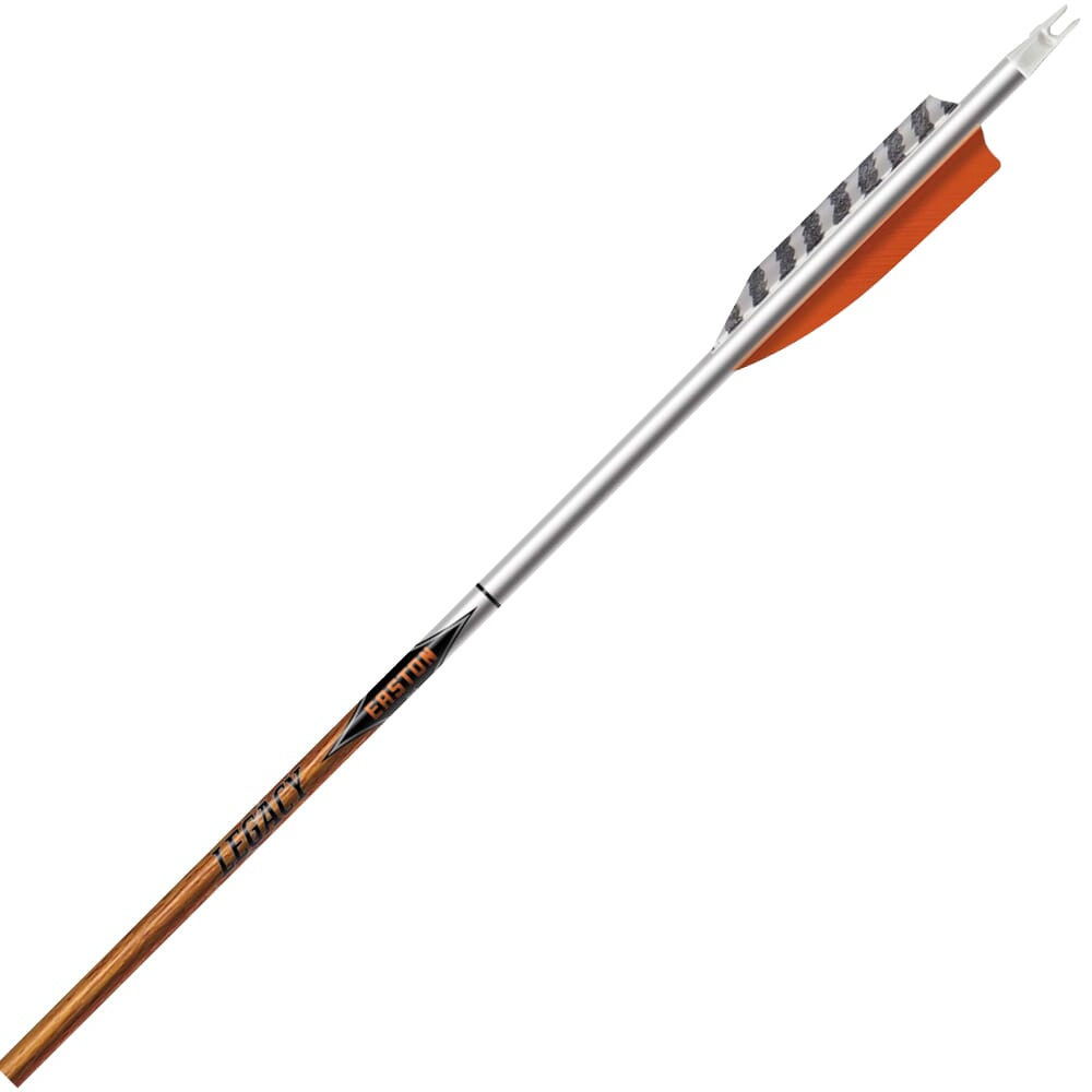 Easton Carbon Legacy Size 700 4'' Helical Feathers 6pk 529765
