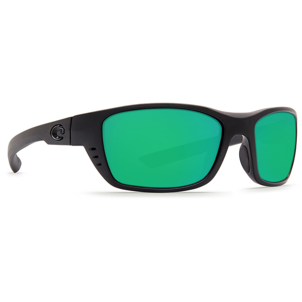 Costa Whitetip Blackout Frame Sunglasses w/Green Mirror 580G Lenses 06S9056-90561258