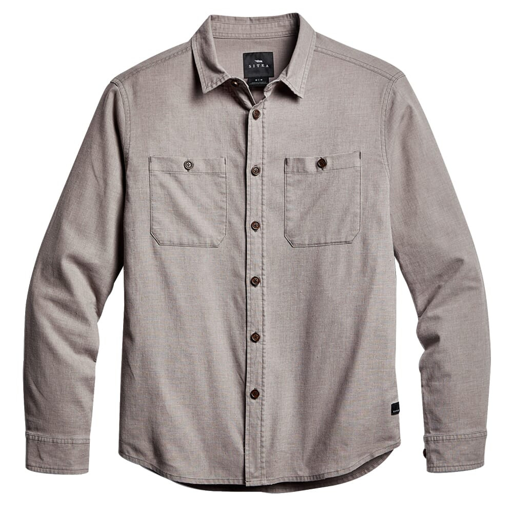 Sitka Gear Ambary LS Lt Wt Shirt Woven Woodsmoke Heather X Large 600068-WSH-XL