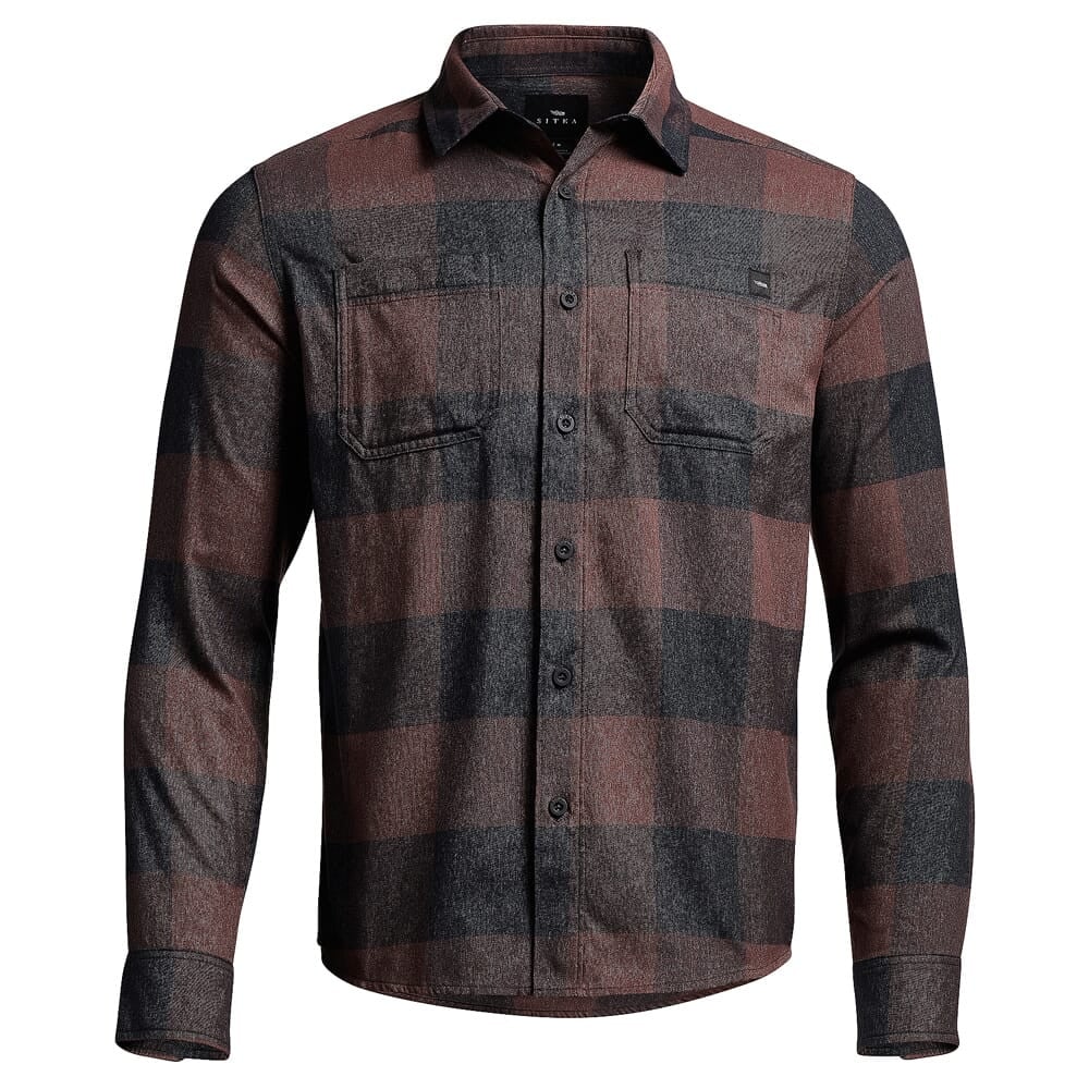 Sitka Gear Grange Flannel Dark Red Plaid XX Large 600071-DRP-XXL