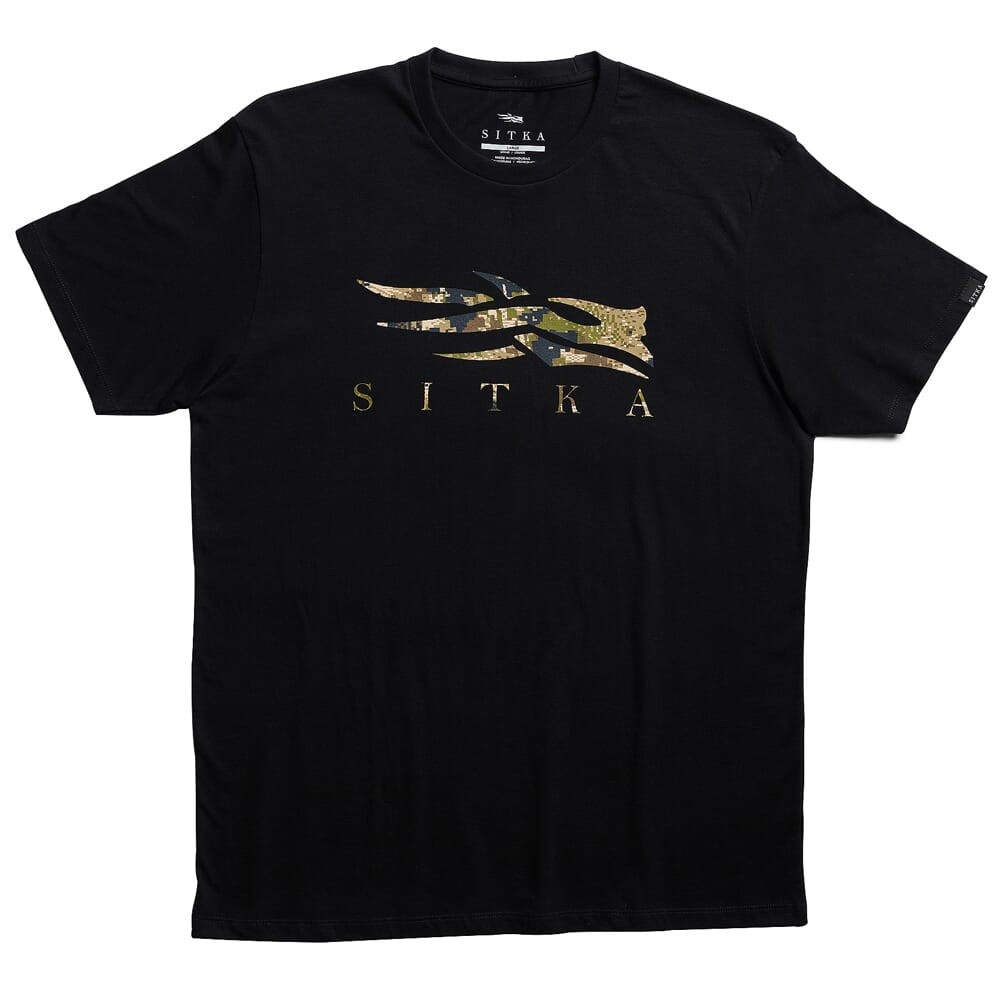 Sitka Gear Optifade Icon Tee Black Subalpine Medium 600091-BKSA-M