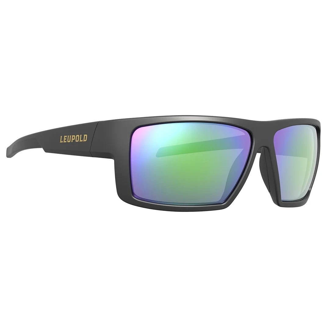 Leupold Switchback Matte Black, Emerald Mirror Lens Performance Eyewear 179093
