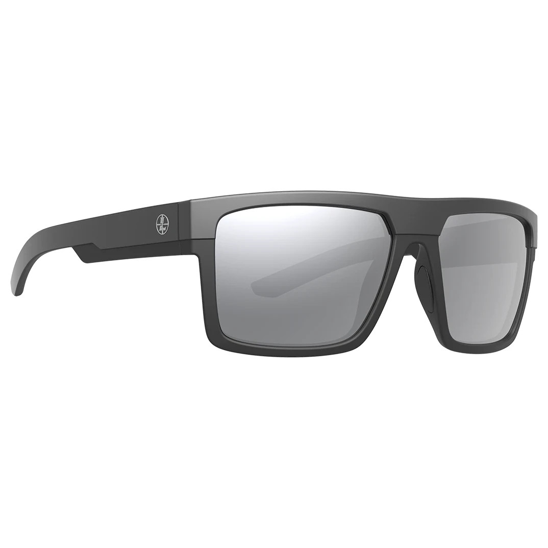 Leupold Becnara Matte Black/Gloss Black, Shadow Gray Flash Lens Performance Eyewear 179102