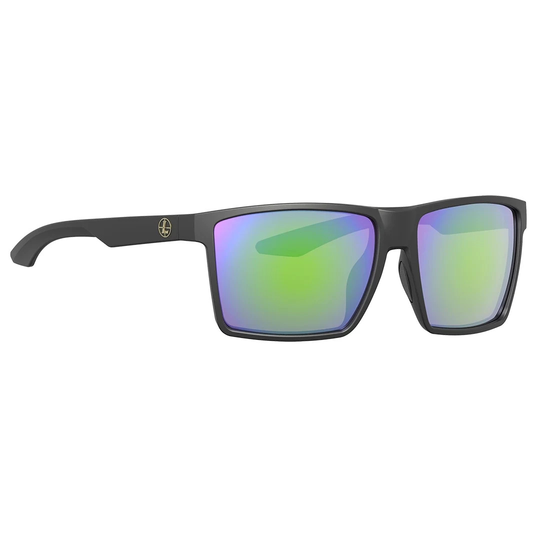 Leupold DeSoto Matte Black Performance Eyewear w/Emerald Mirror Lenses 184364