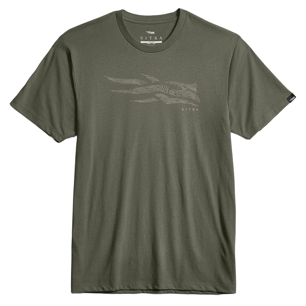 Sitka Gear Topo Icon Tee Hemlock Green XX Large 600268-HEM-XXL