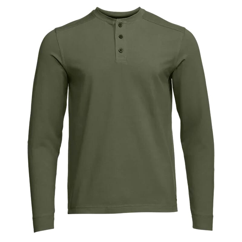 Sitka Gear Foothills LS Henley Olive Green Medium 600307-OLV-M