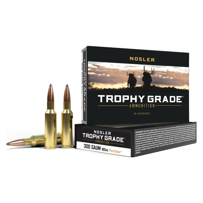 Nosler Trophy Grade TGA - 300 SAUM 165g PT SP (20ct) Ammunition 60061