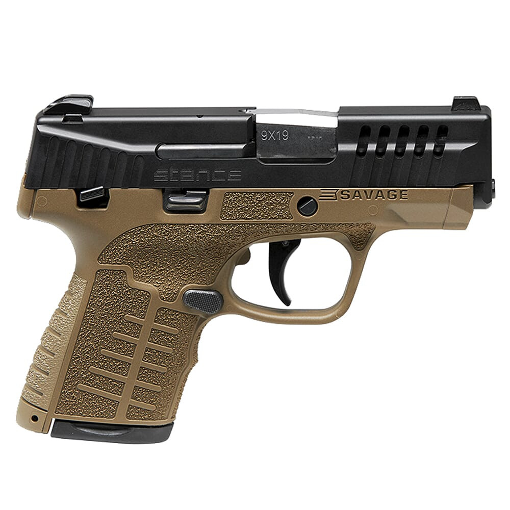 Savage Arms Stance MC9MS 9mm 3.2" 1:10" Bbl FDE Semi-Auto Pistol w/(1) 7rd & (1) 8rd Mags 67004