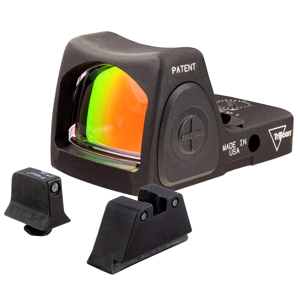 Trijicon Dual Defense Kit w/6.5 MOA RMR Type 2 & Bright & Tough BLK/BLK Night Sight Suppressor Set for Standard Frame Glock Models 700794