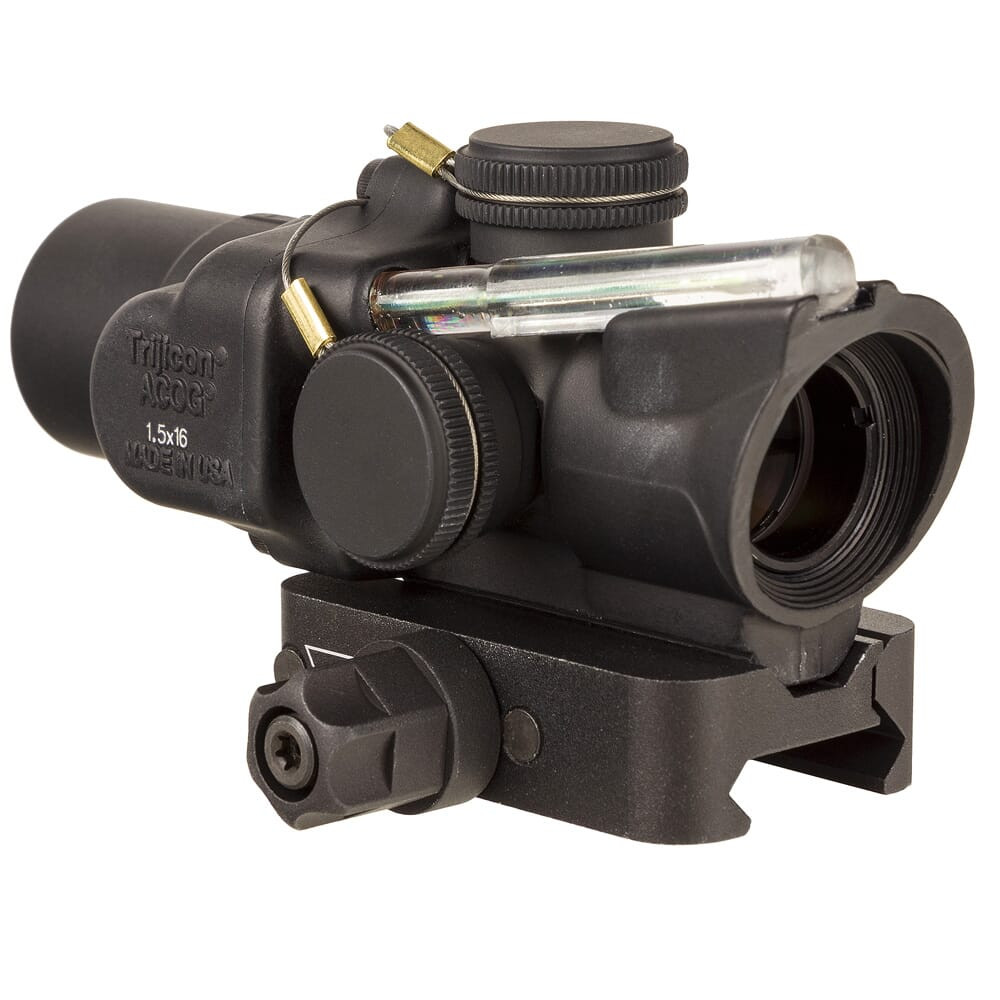 Trijicon ACOG 1.5x16S Low Height Dual Illum Green Ring/2 MOA Center Dot Riflescope w/Q-LOC Mount TA44-C-400333