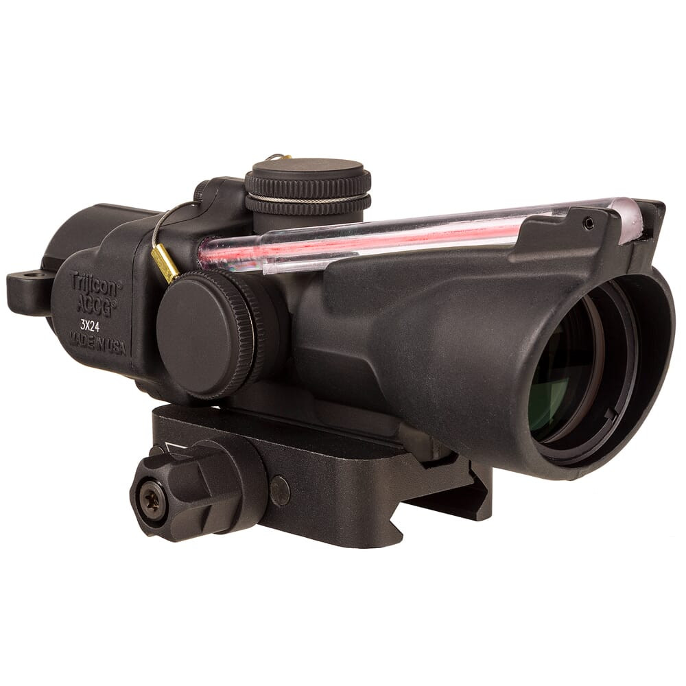 Trijicon ACOG 3x24 Low Height Dual Illum Red Horseshoe/Dot .223/55gr. Ballistic Compact Riflescope w/Q-LOC Mount TA50-C-400354
