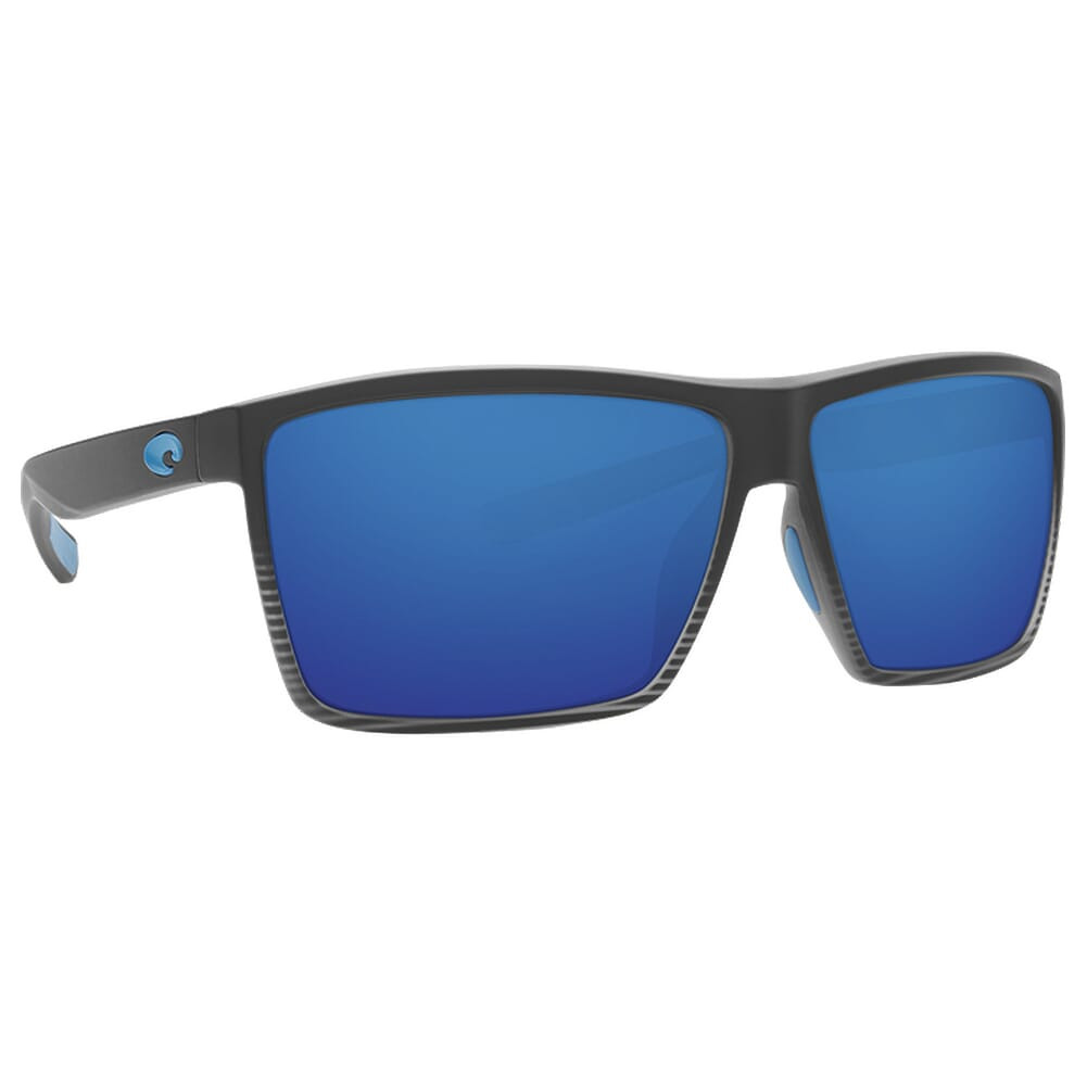 Costa Rincon Matte Smoke Crystal Fade Frame Sunglasses w/Blue Mirror 580G Lenses 06S9018-90180263