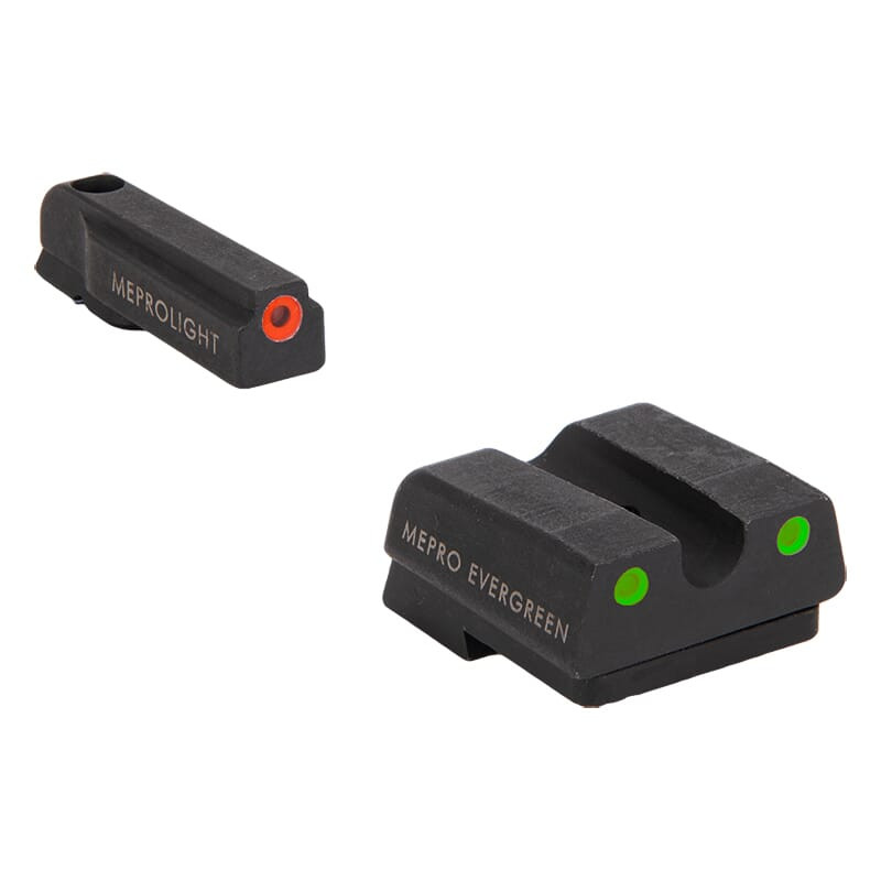 Meprolight Evergreen CZ P10 Orange Ring/Green Pistol Sight Set 83100011