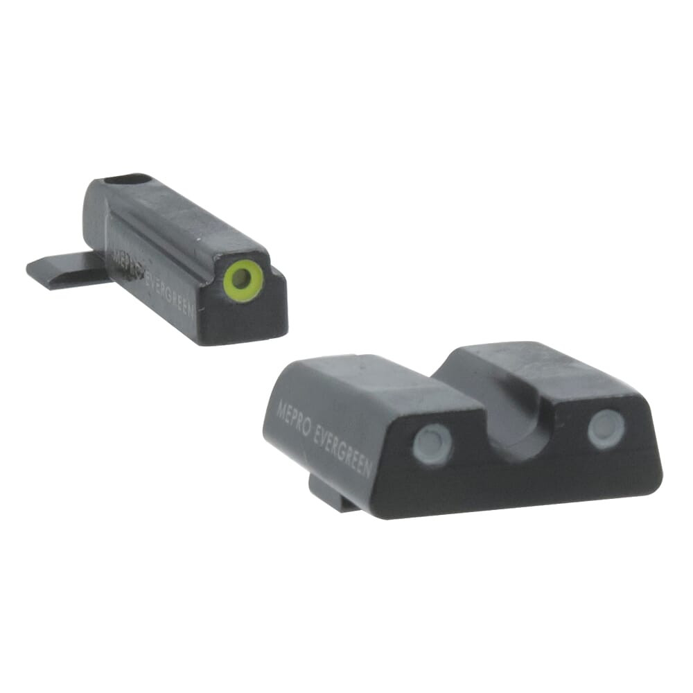 Meprolight Evergreen IWI Masada Yellow Ring/Green Pistol Sight Set 83300031