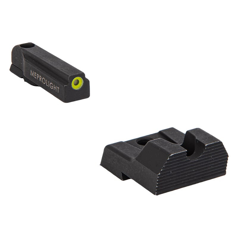 Meprolight Evergreen CZ P10 Yellow Ring/Blank Pistol Sight Set 83301011