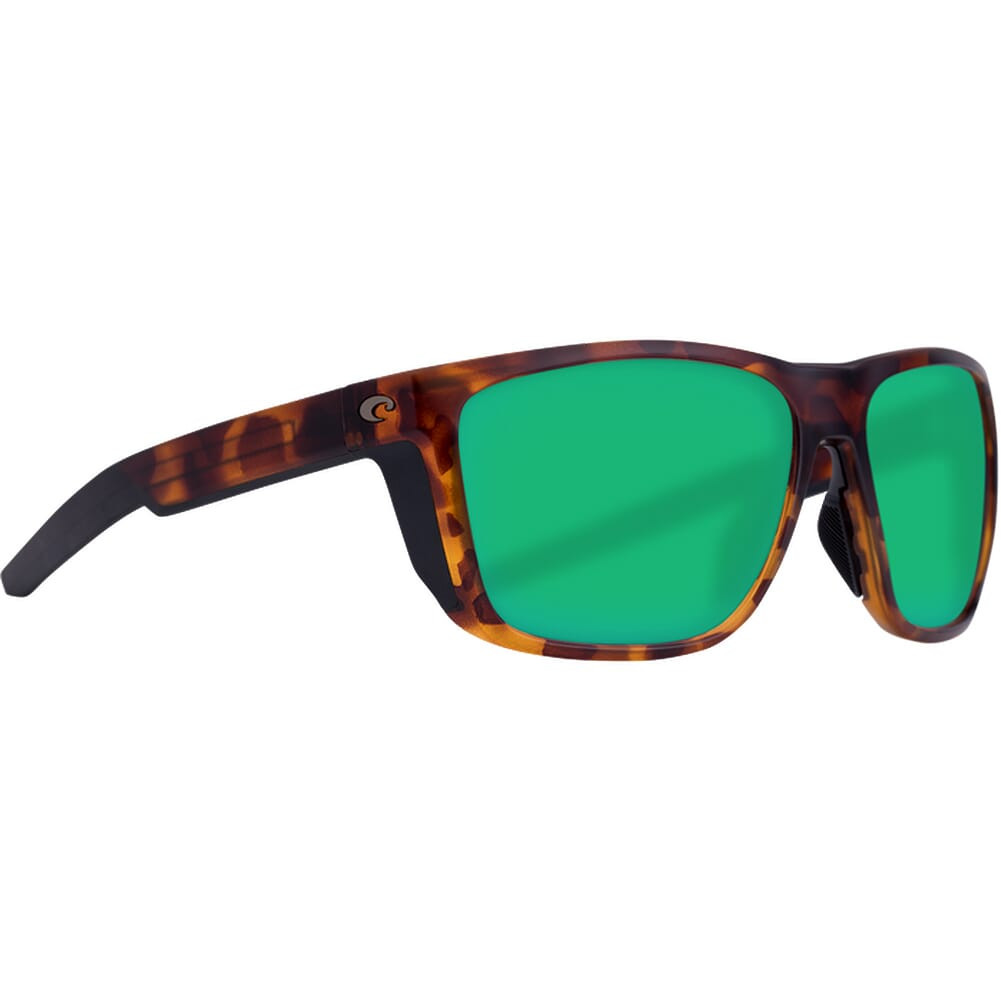 Costa Ferg Matte Tortoise Sunglasses w/Green Mirror 580P Lenses 06S9002-90020359