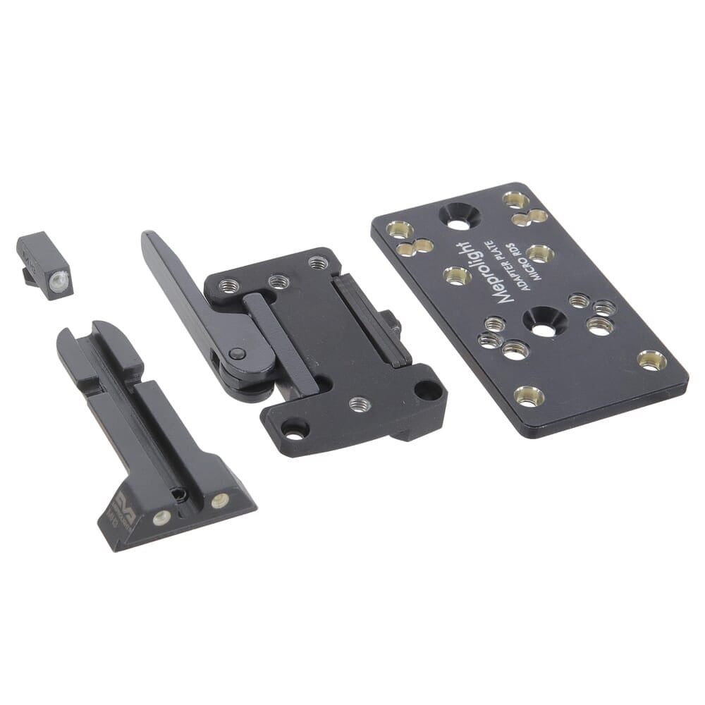 Meprolight microRDS Glock Adapter Kit w/Backup Night Sight Set, QD Adapter & Optics Adapter Plate 88071500