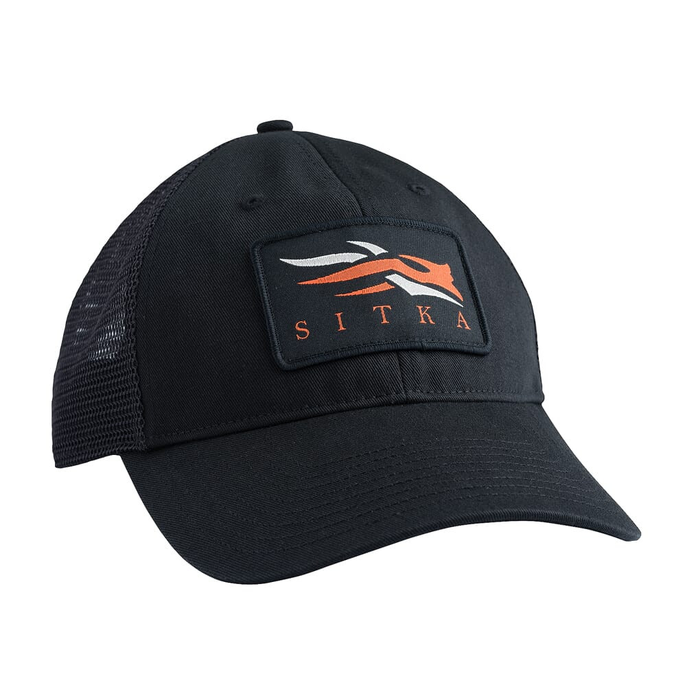 Sitka Gear Black Meshback Trucker Cap 90269-BK-OSFA