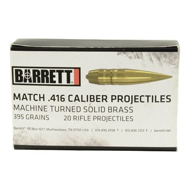Barrett .416 Bullets Turned Brass VLD 41613