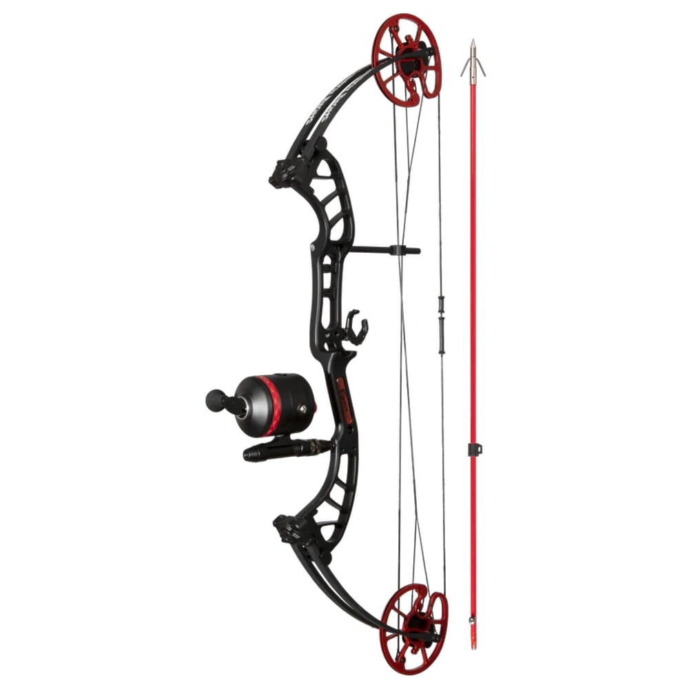 Cajun Shore Runner EVS LH50 Black/Red Bowfishing Bow Kit ABF23B2205L