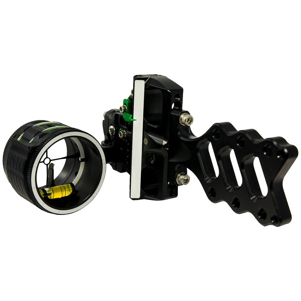 AXCEL AccuHunter Plus Slider 41mm Scope, "T", Rheostat Cover, Torque Ind., Crosshair Non-Dampened 1-Pin .019 Grn Fiber Blk Bow Sight ACHP-N119-4GB