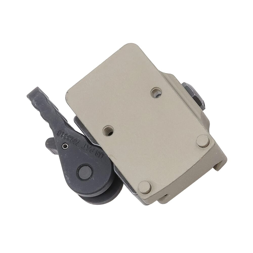 ADM Lightweight Low Profile QD RMR FDE Mount w/LH STD Lever AD-RMR-LW-L-FDE-STD