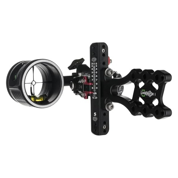 AXCEL LANDSLYDE Plus Slider Non-Dampened w/AVX-31 Scope, "T", Rheostat Cover, Torque Ind., Crosshair 1-Pin .019 Red Fiber Blk Bow Sight ALNP-N119-3RB