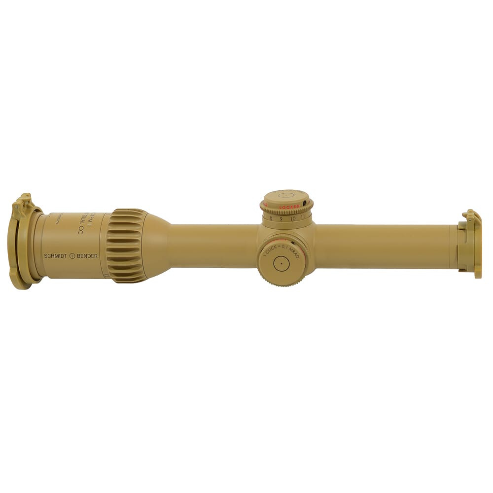 Schmidt Bender 1-8x24 PM II ShortDot Dual CC MDR-T6 ST LT MTC / ST LT ZC 0.1 mrad cw RAL8000 Riflescope 683-845-43E-K1-H1