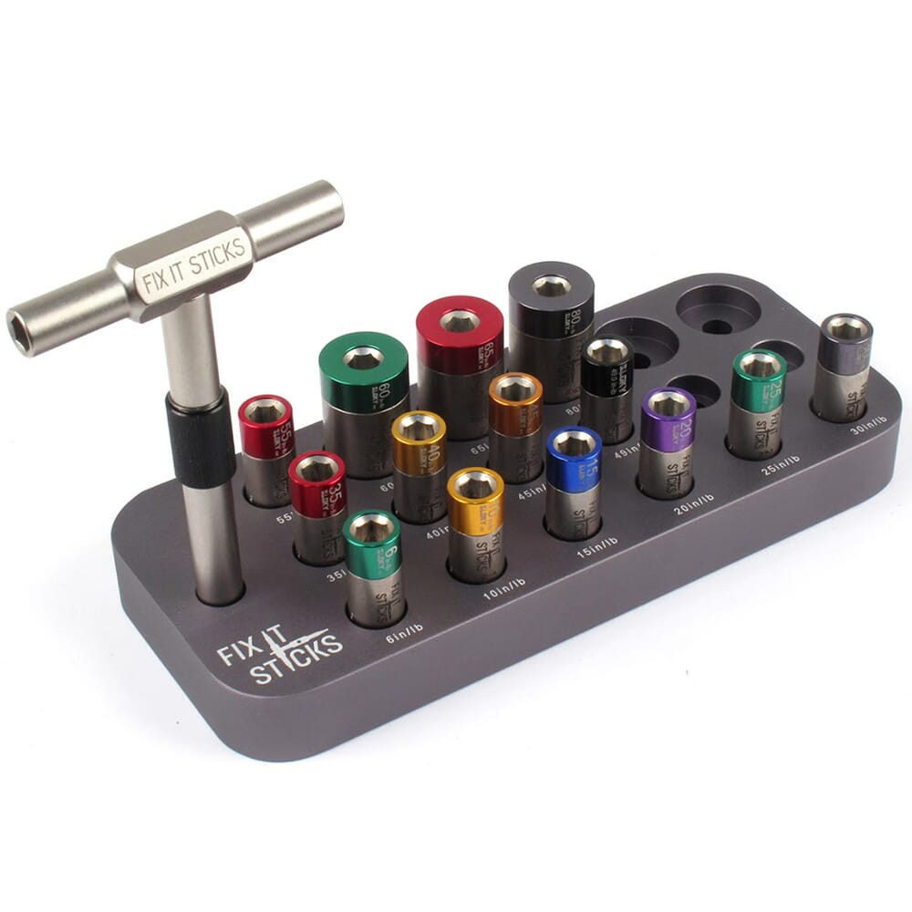 Fix It Sticks Bench Top Kit w/Plastic Base, 14 Torque Limiters & T-Handle BENK-FIS