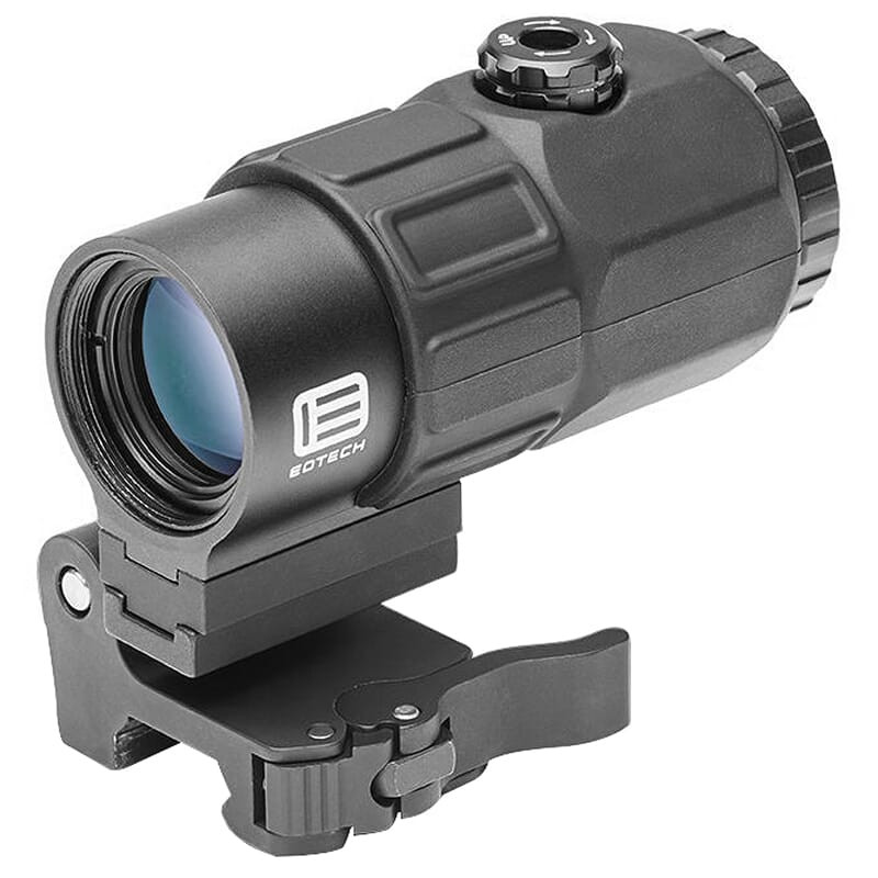 EOTech 5 Power Like New Demo Magnifier w/ Quick Detach, Switch to Side (STS) Mount Black G45.STS