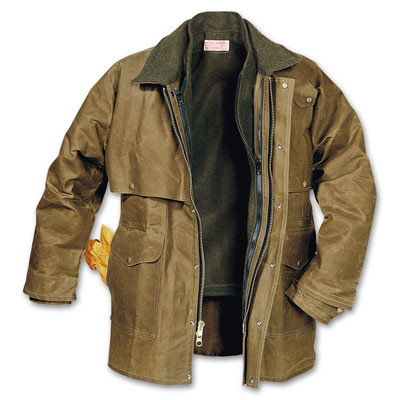 Filson XL Tan Tin Cloth Packer Coat 10001