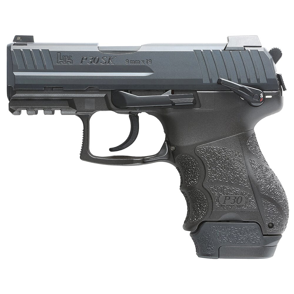 HK P30SK V3 9mm 3.27" Bbl Pistol w/Ambi Safety, Decocker, (1)12rd & (1)15rd Mags 81001109