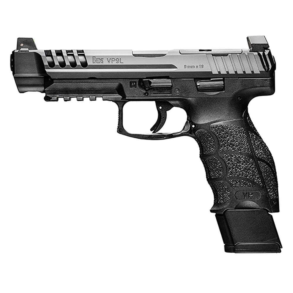 HK VP9L 9mm 5" Bbl Optics Ready Pistol w/(2) 20rd Mags 81001156