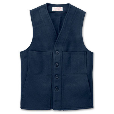 Filson Mackinaw Wool Vest Navy 36 10055