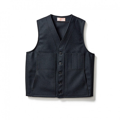 Filson Mackinaw Wool Vest Navy L FCO-011751 FIL-10055-Navy-L