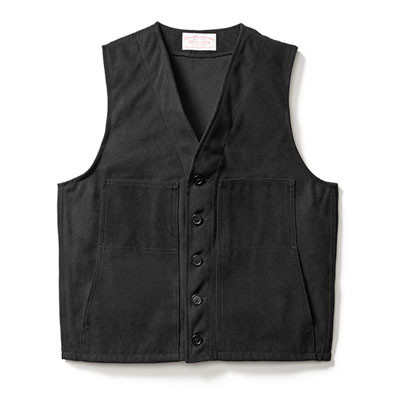 Filson Moleskin Vest Black 42 10059