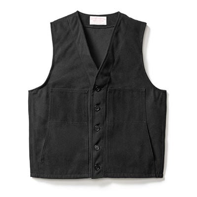 Filson Moleskin Vest Black 50 10059