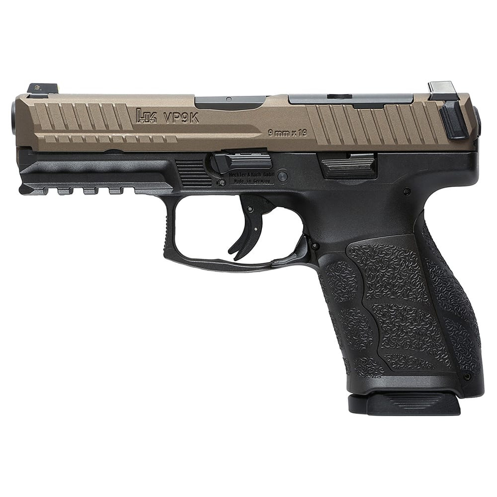 HK VP9A1 K 9mm 4" Bbl Optics Ready Midnight Bronze Pistol w/(2) 15rd Mags 81001299