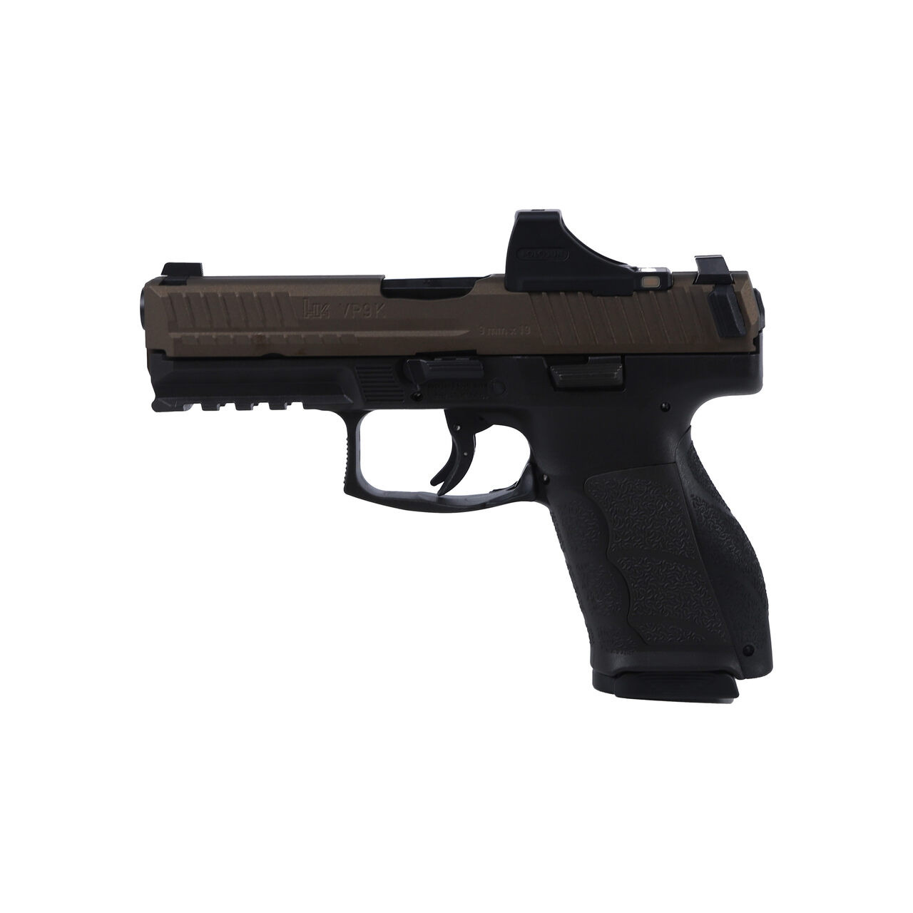 HK VP9A1 K 9mm 4" Bbl Optics Equipped SCS Midnight Bronze Pistol w/(2) 10rd Mags 81001306