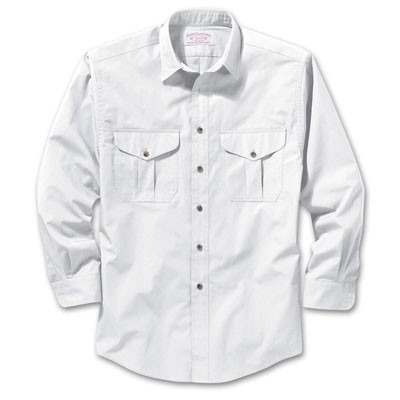 Filson Mens XS White Feather Guide Shirt 10393-WH