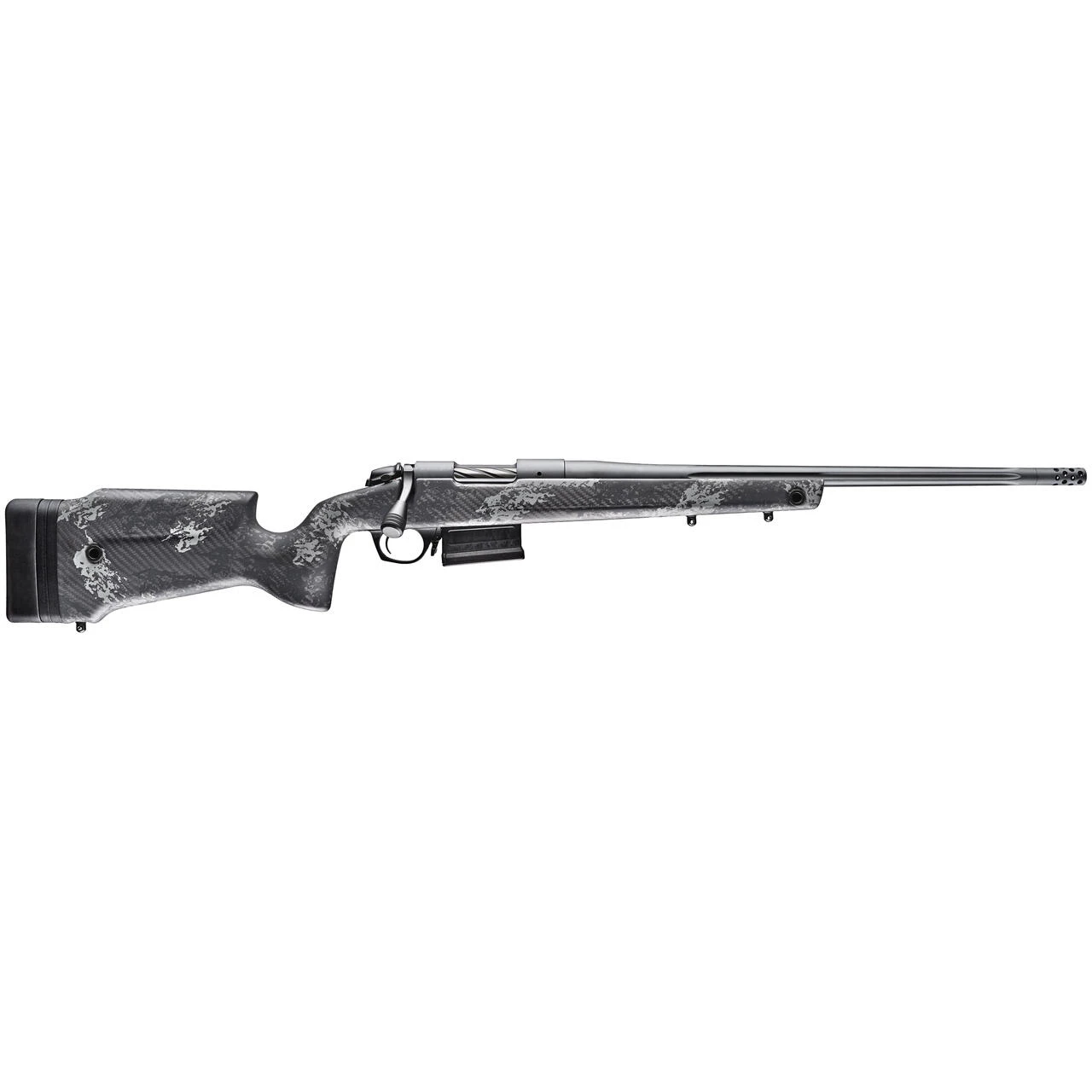 Bergara Crest .450 Bushmaster 20" Fluted Steel Bbl Omni Muzzlebrake & Fluted Bolt Carbon Fiber w/Carbon Spine Stock Rifle B14S756